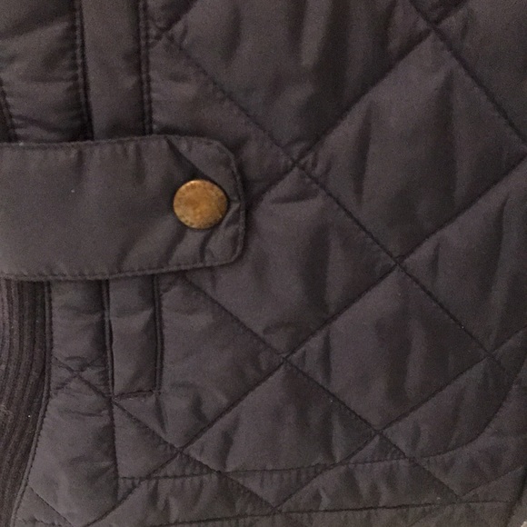 Ralph Lauren Polo Vest Sz M suede and nylon puffer jacket 🐴🧲🐎 - Picture 7 of 8